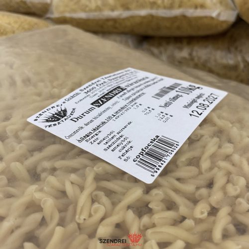 Durum Szendrei Copfocska Száraztészta 10 kg.